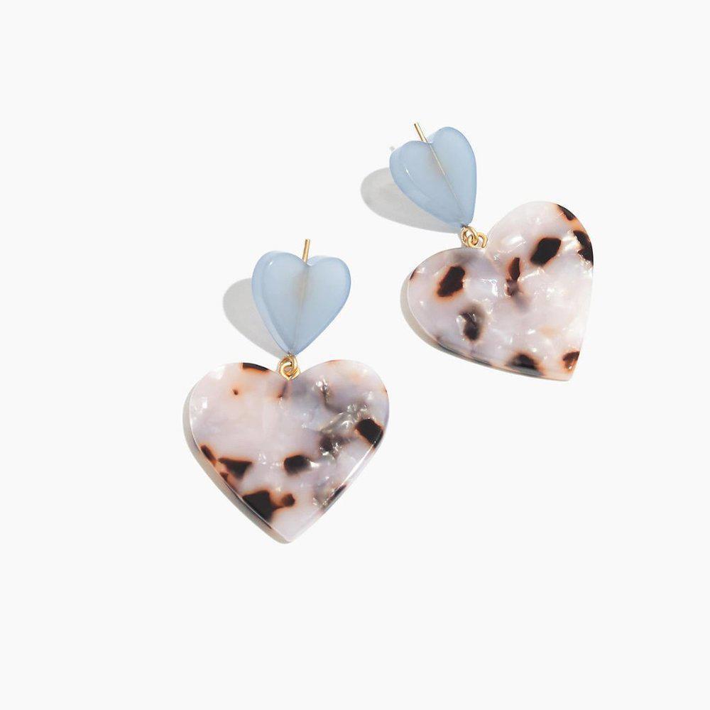 Madewell Heart of Hearts Statement Earrings